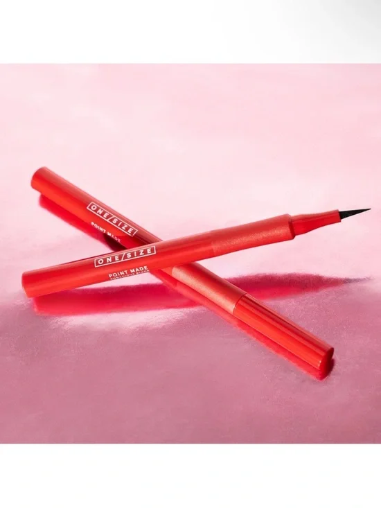 ONE/SIZE Point Made Waterproof Liquid Eyeliner Pen Fine Black Felt Tip NEW