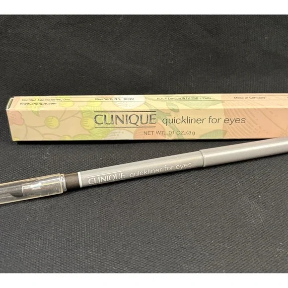 Clinique Quickliner Eyes Eyeliner Pencil Black Brown #11‎ w/Smudger NIB