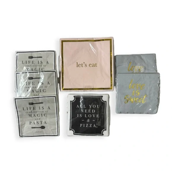 Lot of 7 Paper‎ Napkins