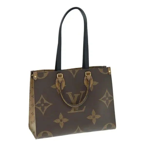 LOUIS VUITTON Monogram Reverse Giant On The Go MM Tote Bag M45321