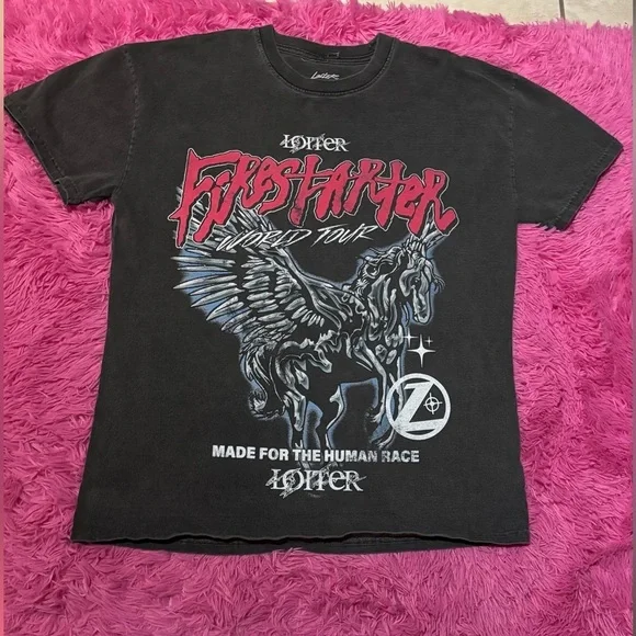 Fire Starter Cotton Short Sleeve Tour Tee Men Size Small