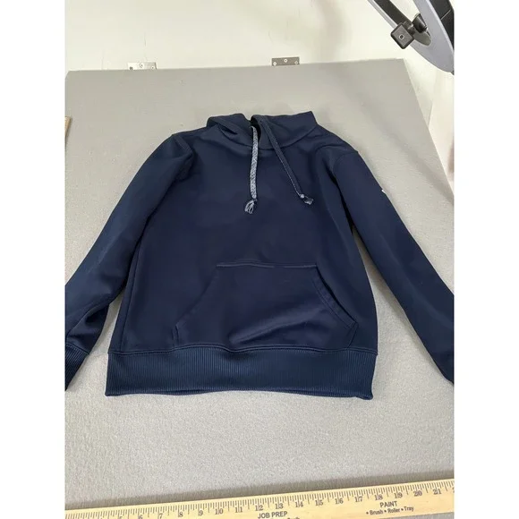 Adidas Hoodie Mens XS Navy‎ Blue Climalite Pullover Athletic Sweatshirt Pocket