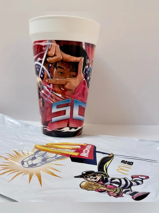 McDonalds FIFA World Cup 2026 Son Heung-min Collectible Plastic Cup Anime Style