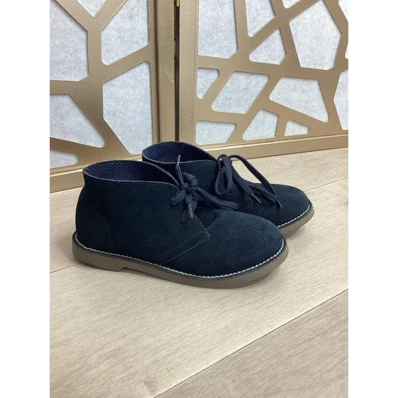 J CREW CREWCUTS Calvert BIG BOYS SUEDE LEATHER DRESS BOOTS SHOES KIDS 3