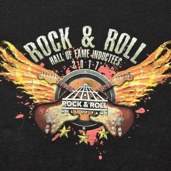 Rock & Roll Hall of Fame 2017 Inductees T Shirt‎ Men's XL Black