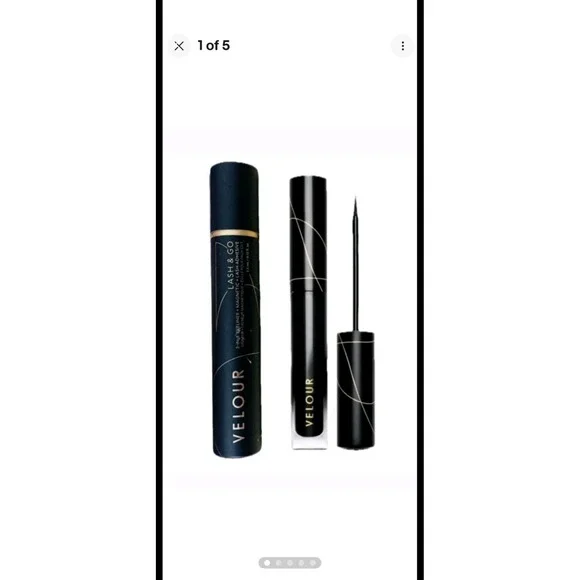 Velour Lash & Go 3-In-1 Eyeliner Magnetic Lash Adhesive Hybrid Black 3.5ml NEW