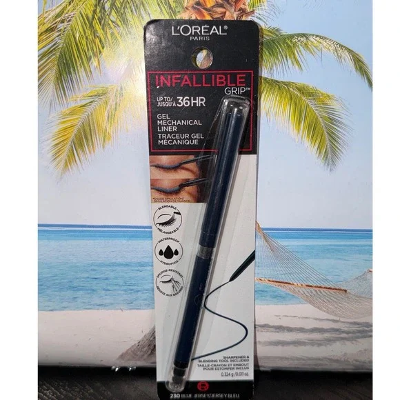 L'Oreal Paris Infallible Grip 36HR Gel Mechanical Liner 230 Blue Jersey New