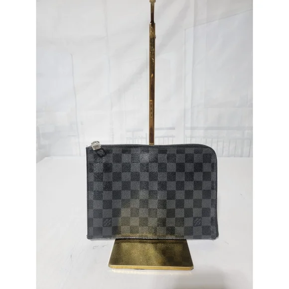 LOUIS VUITTON Damier Graphite Pochette Jour PM Pouch