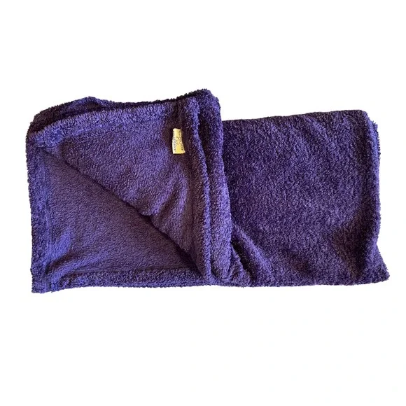 Malden Mills Polarfleece‎ Purple Throw Blanket Made in USA 62x60 Plush Fleece