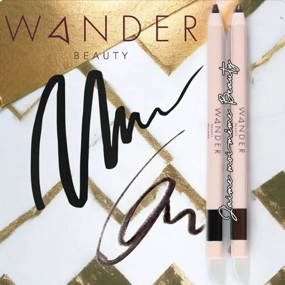 Wander Beauty Twist Up Gel Eyeliner Duo (Black And Shimmering Bronze)