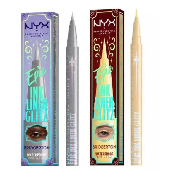 NYX Professional Makeup Bridgerton Waterproof Metallic Eyeliner Set Of 2
