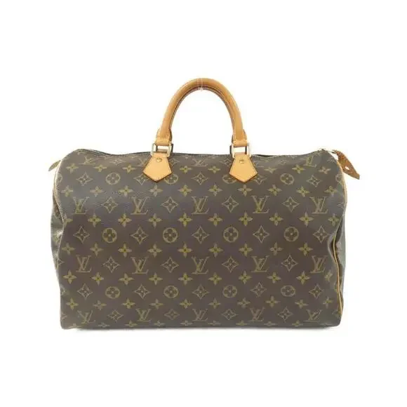 LOUIS VUITTON Authentic Brown Monogram Speedy 40 Boston Bag