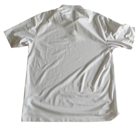 Nike Golf Polo Shirt Mens XL White Excellent Nike Fit Dry Short Sleeve Logo