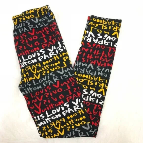 Louis Vuitton Leggings - Graffiti multicolor - Size 52-54