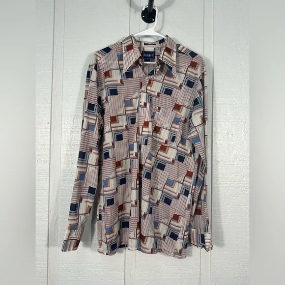 Bradford Vintage 1970s Button Down Shirt Size Large EUC
