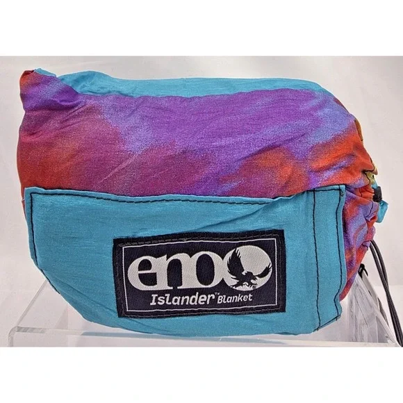 ENO Eagles Nest Islander Nylon Blanket w 4 Stakes Tie Dye Camping Festival Beach