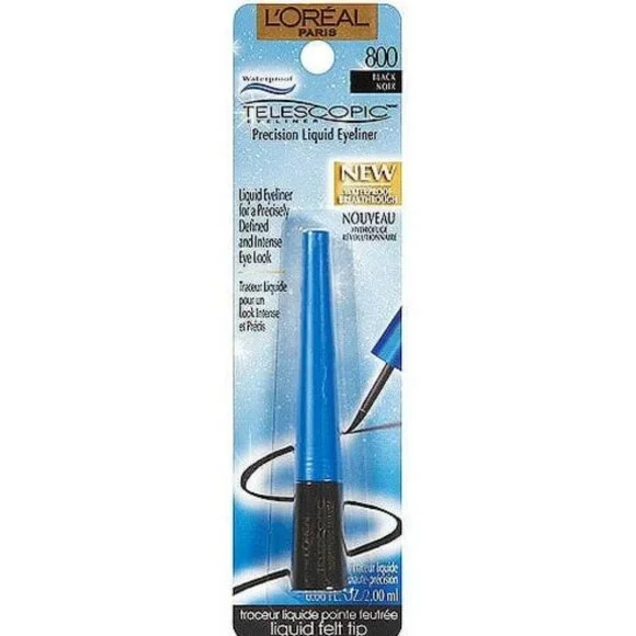 L'Oreal Telescopic Precision Liquid Waterproof Eyeliner - Black