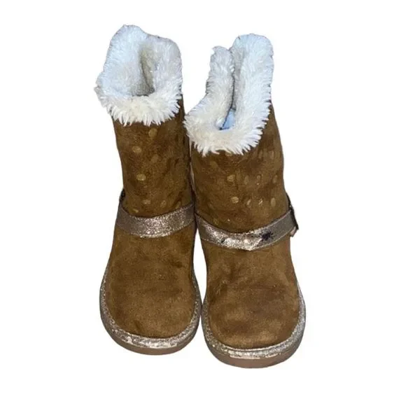 Cute Oshkosh polka dot boots size 10