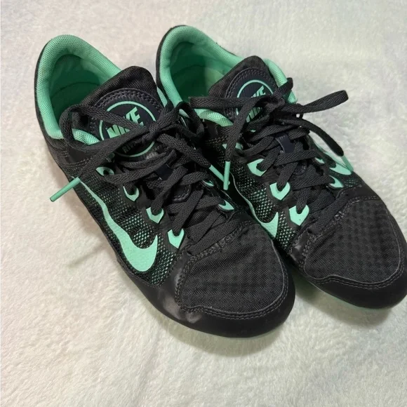 Nike Black and‎ Mint Green Spikes