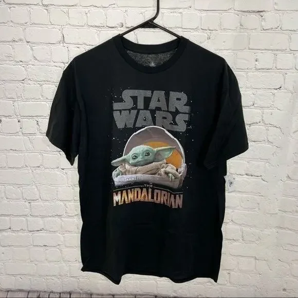 Disney Parks Star Wars Mandalorian Baby Yoda Graphic Print T-Shirt