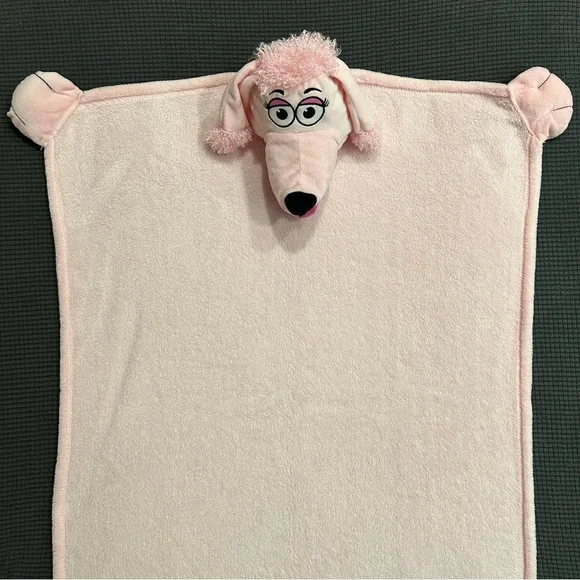 Cuddleuppets Pink Poodle Blanket Puppet Plush 2012 Jay at Play Soft Kids Throw