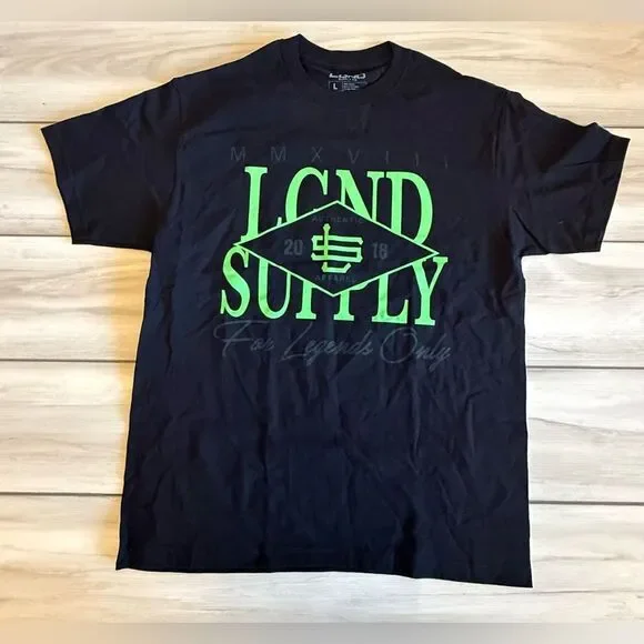 LGND Supply Co For Legends Only T-Shirt Black Large NWT