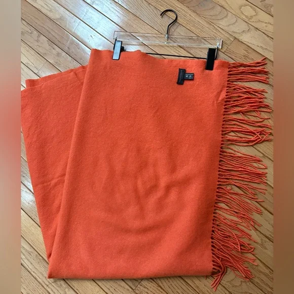 Rani Arabella cashmere throw fringe blanket