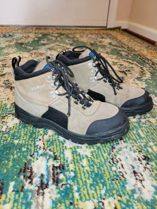 L.L. Bean Kids' Tan Hiking Outdoor Boots, Size Youth 6