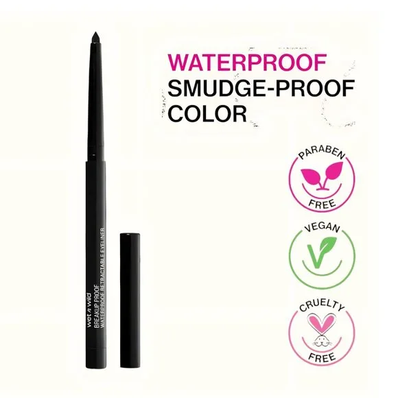 WET N WILD Mega Last Breakup Proof Retractable Eyeliner - BLACK