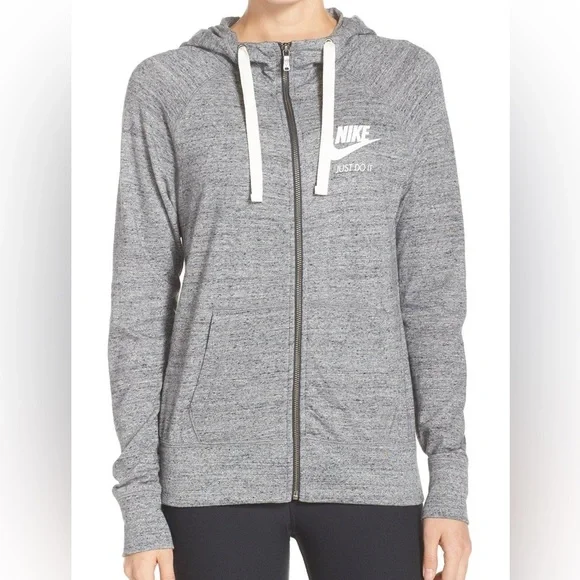 Nike Women's Heathered Gray Hoodie