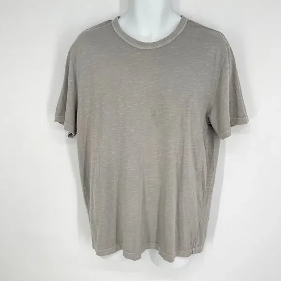Buck Mason NEW Lightweight Cotton Tee T-Shirt Mens S Gray Straight Hem Stretch