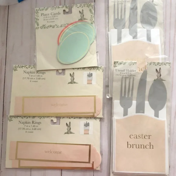 Target Spring Easter napkin rings & place cards bullseye playground 2020