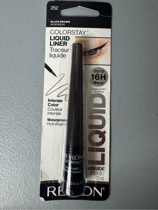 Revlon ColorStay Liquid Liner 252 Black Brown intense color waterproof 16hr wear