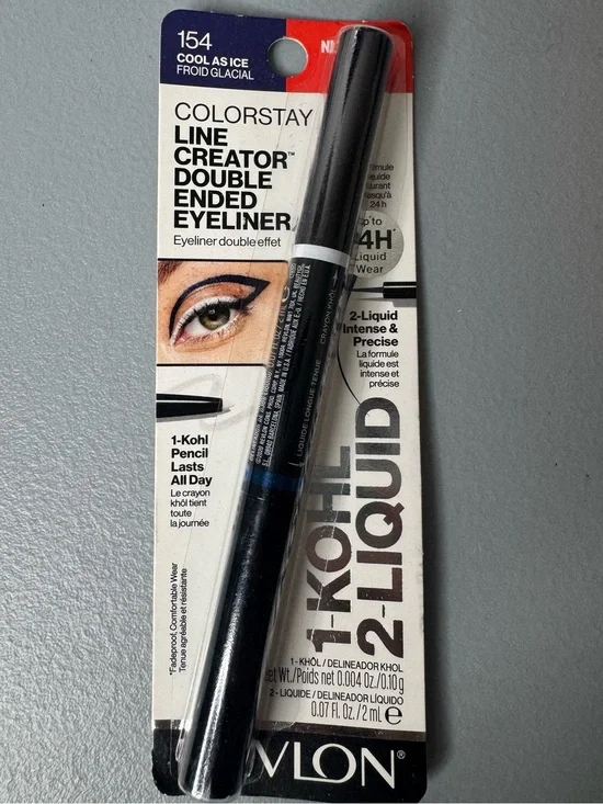 Revlon ColorStay Line Creator Double-Ended Eyeliner 154 Cool As Ice all day liqu