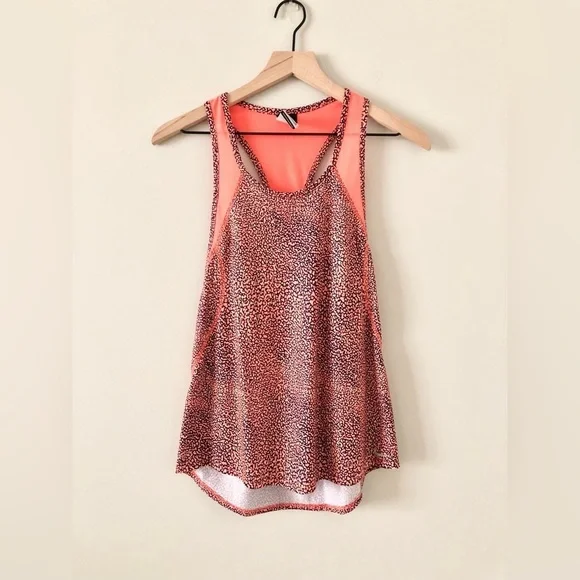 Nike Dry Fit Orange and Navy Tank in Animal Print - Size S