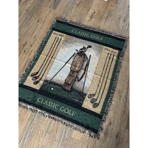 Classic Golf Tapestry‎ Throw Blanket