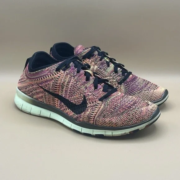 Nike Free TR Flyknit Multicolor Training Shoes - Women's Size‎ 6.5 USED