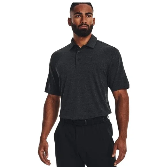 Under Armour Mens The Playoff Polo Shirt‎ Small Gray Short Sleeve UPF 30 New