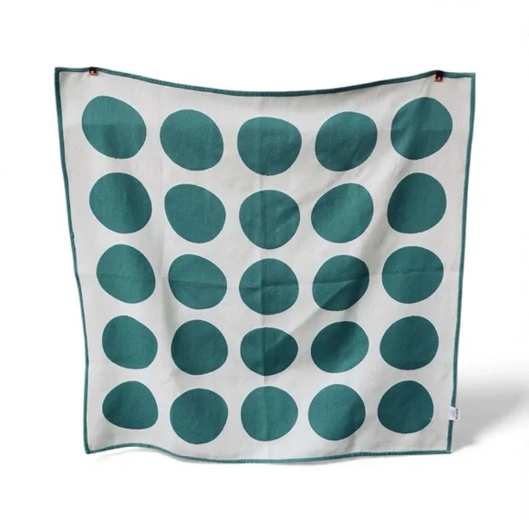 Maven Throw Blanket Mint Green Polka Dots Two Tone 47 X49 Mod Style