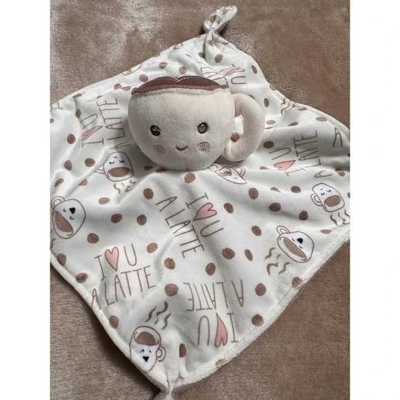Mary Meyer I Love You Latte Lovey Security Blanket Coffee Cup