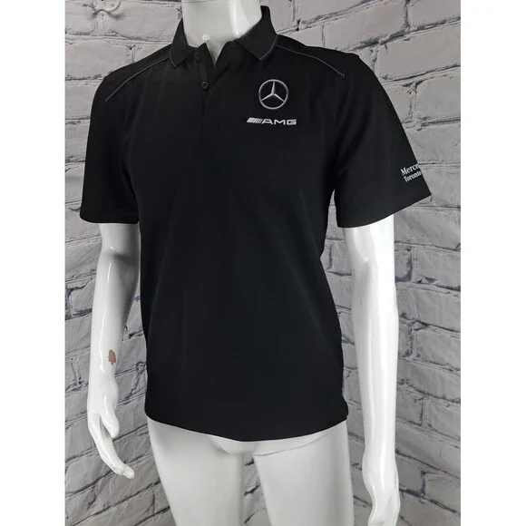 Mercedes Benz Men's Polo Shirt Logo AMG Promotional Hex Dry Stormtech golf Small