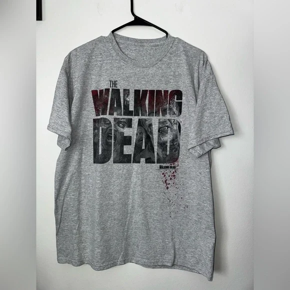 Gray The Walking Dead Graphic T-Shirt