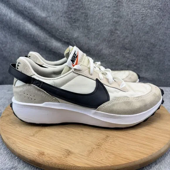 Nike Waffle Debut Shoes Womens Size 10 Beige Black Running Sneakers DH9523-102