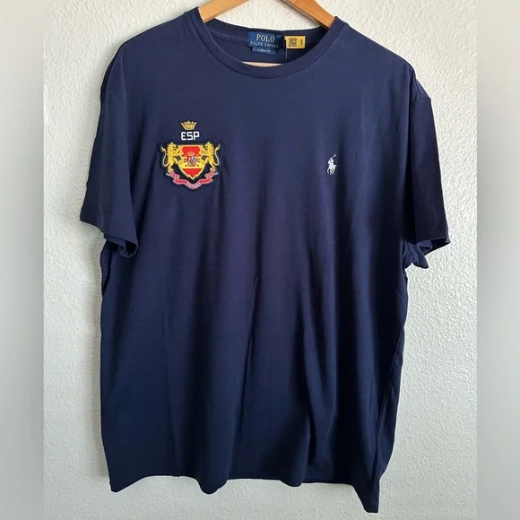 Polo Ralph Lauren World Cup Spain España Crest Stadium Shirt PWing Size Large