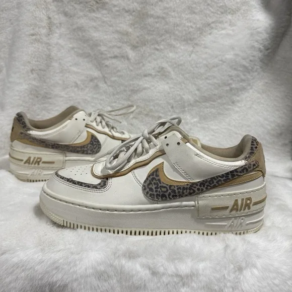 Nike Air Force 1 Shadow White Leopard Animal Print C10919-120