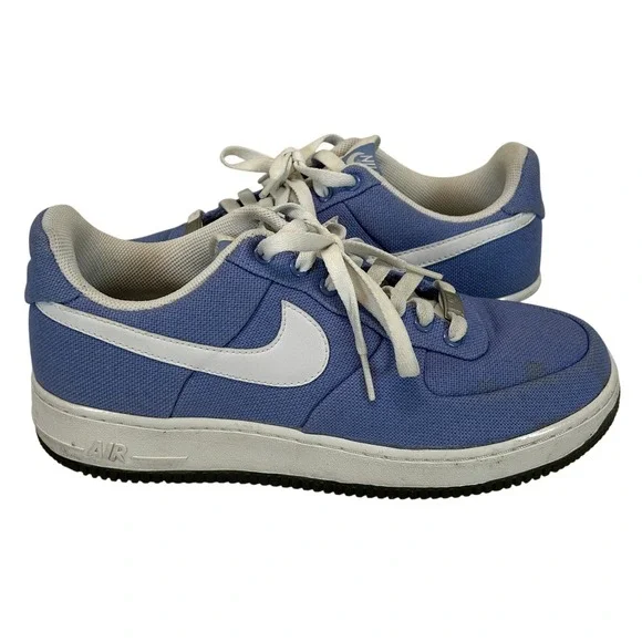 Nike Air Force 1 Low Canvas Blue White Sneakers Shoes 318636-511 Women's Size 10