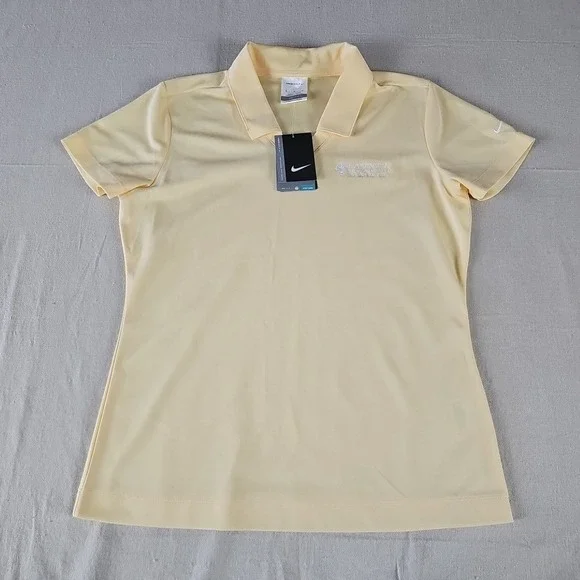 Nike Golf‎ Dri-Fit Womens Medium Polo Embroidered Lakeview Health Logo NWT