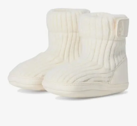New UGG Baby Skylar Knit Booties - Cream - Infants Size 02/03