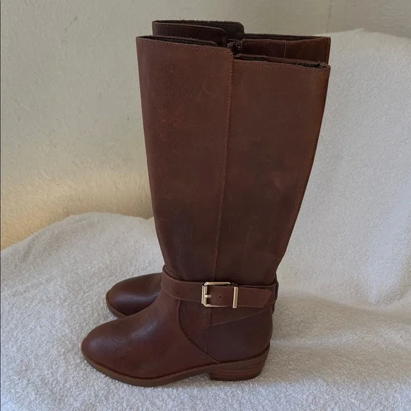 GB Girls Brown Knee-High Boots