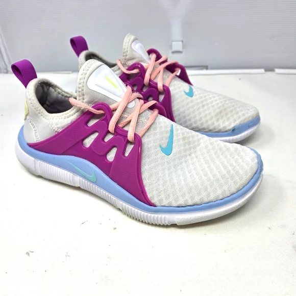 Nike Acalme Women's Size 9.5 White Purple‎ Blue Athletic Shoes AQ7459-101 *Read*